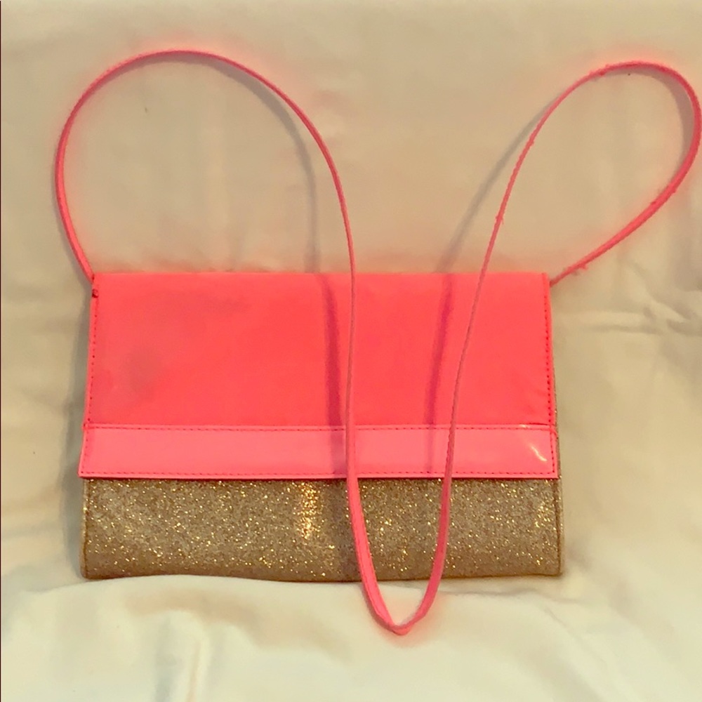 H&M sparkling purse with pink and glitter